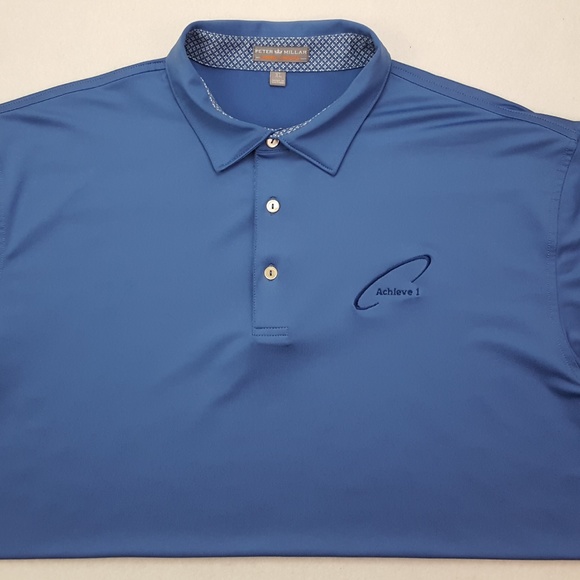 Peter Millar Blue Polo XL Summer Comfort Golf Shir - Picture 5 of 8